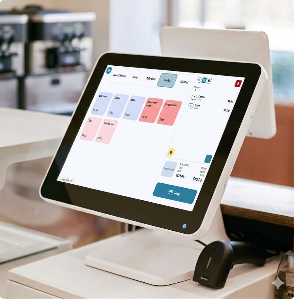 Foodteria POS order screen